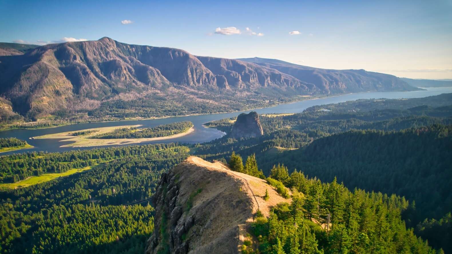 Columbia River Gorge view from above