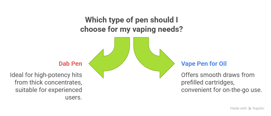 graphic about what vape tool is right for you. 
