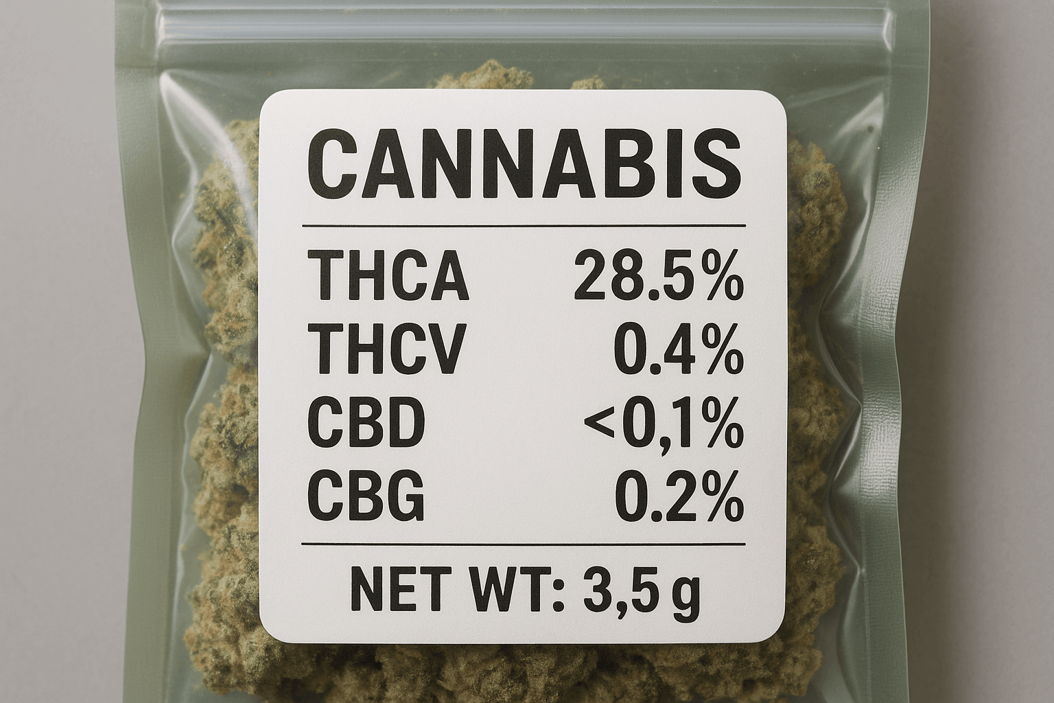 Cannabis Package Label