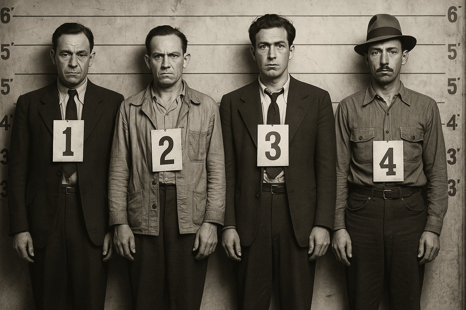 old photo of a police line up 1800s