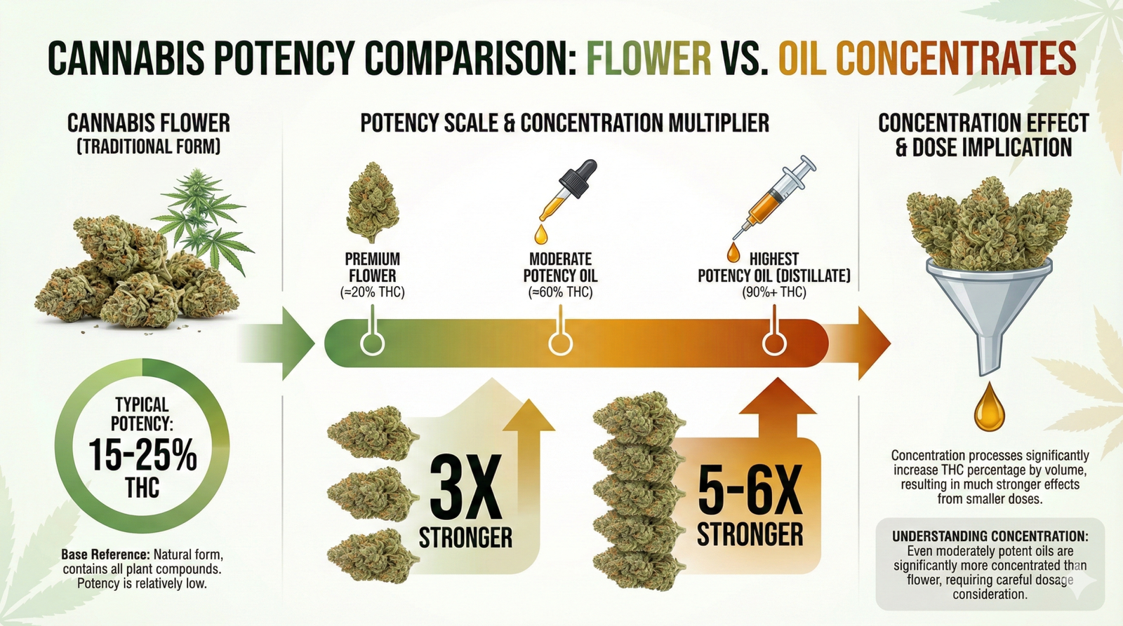 cannabis potency comparison chart 