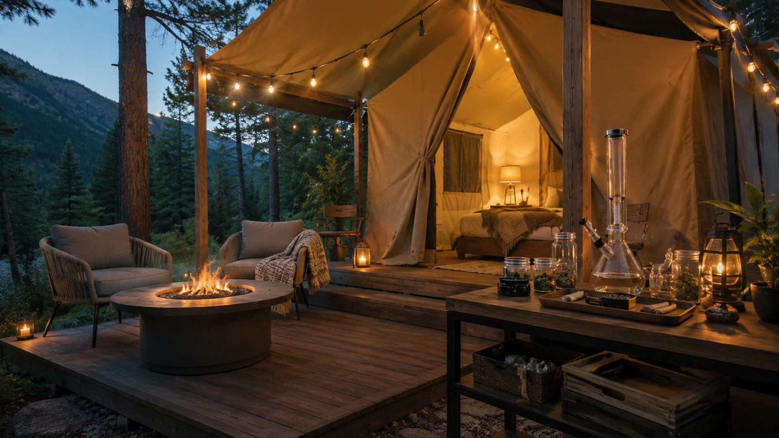 weed friendly glamping image