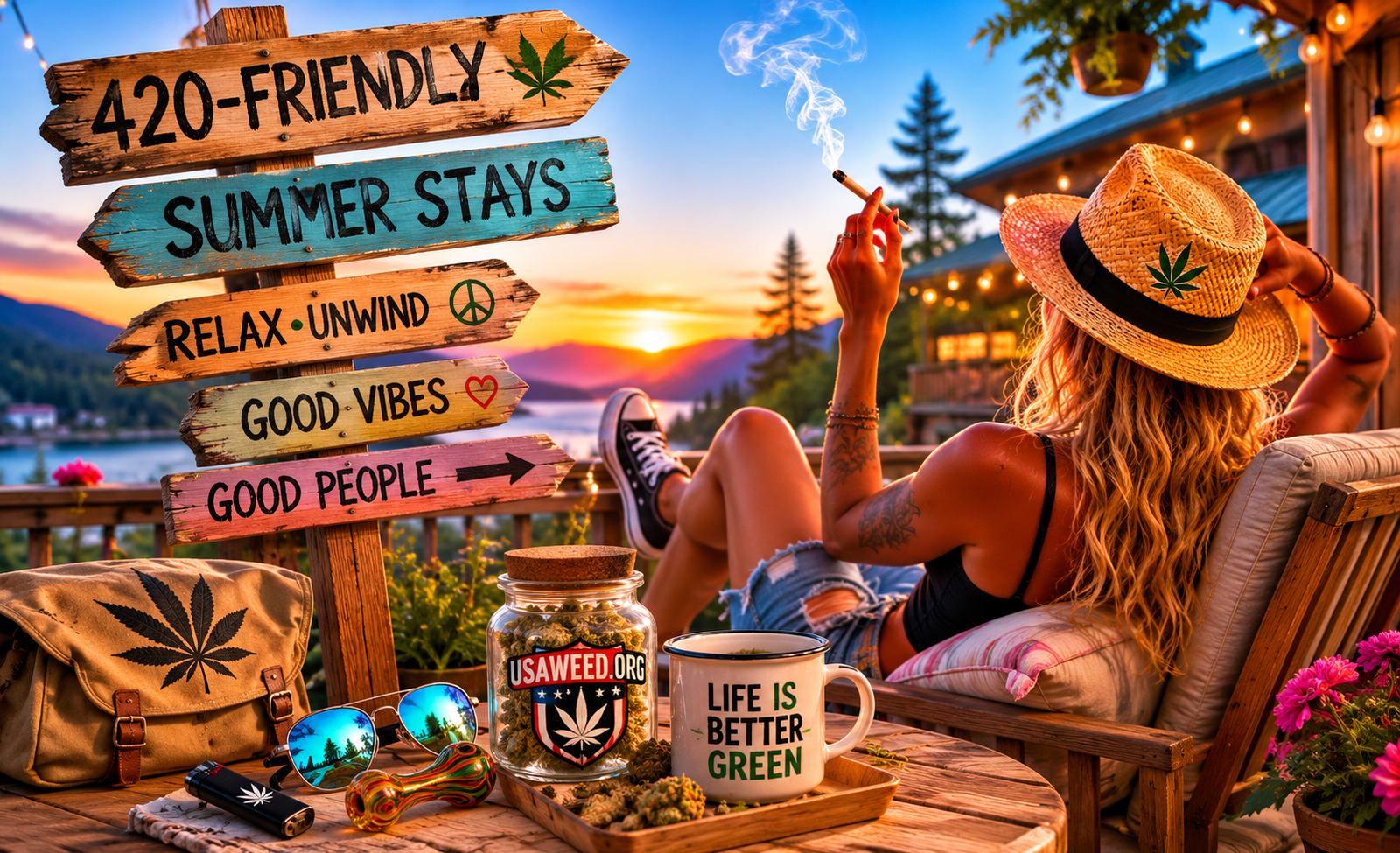 weed friendly lodging